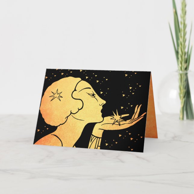 Blåsa dig en kyss helgkort (Framsida)