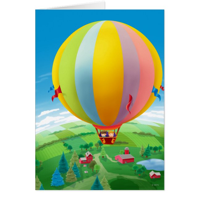 Blåsa i vinden hälsningskort (Framsidan)