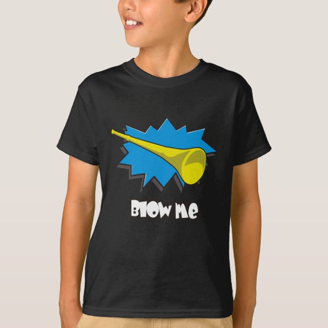 Blåsa MIG (vuvuzelaen) Tee (Framsida)
