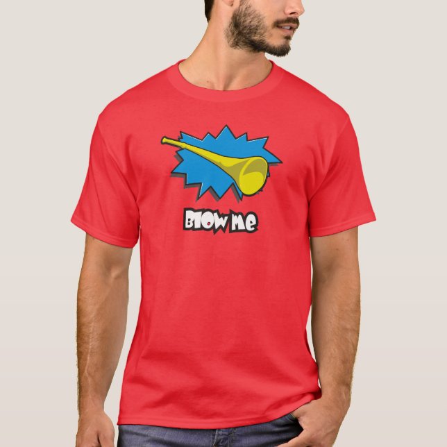 Blåsa MIG (vuvuzelaen) Tee Shirt (Framsida)
