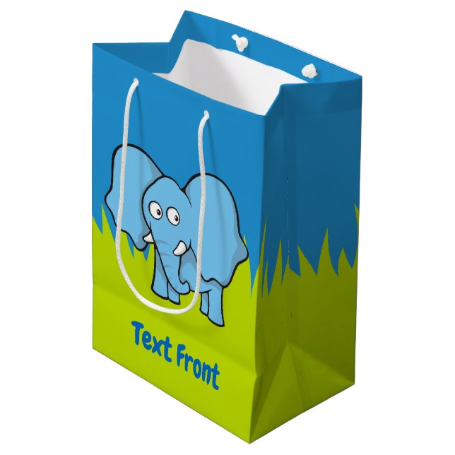 Blåsäck för tecknad av elefant (Framsidan Vinklad)