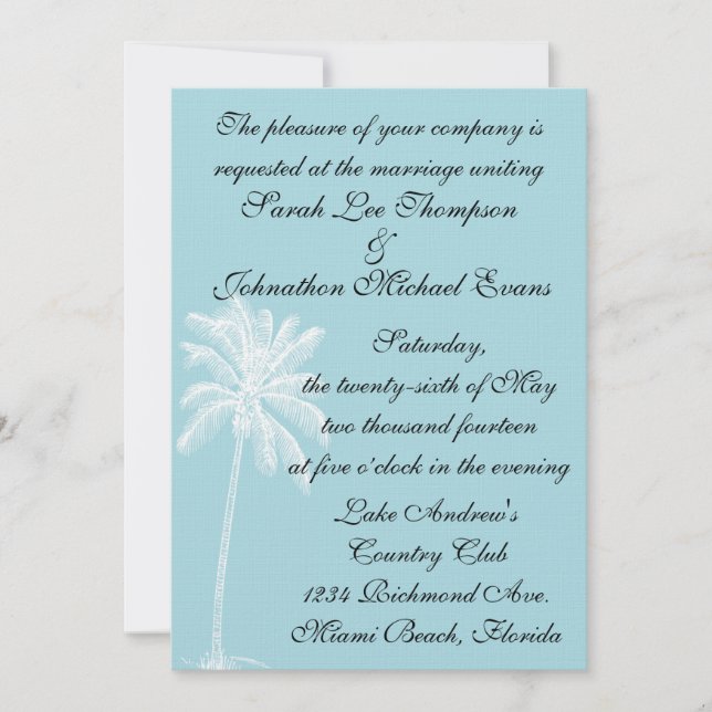 Blåsäckig inbjudan 5 x 7 (Framsida)