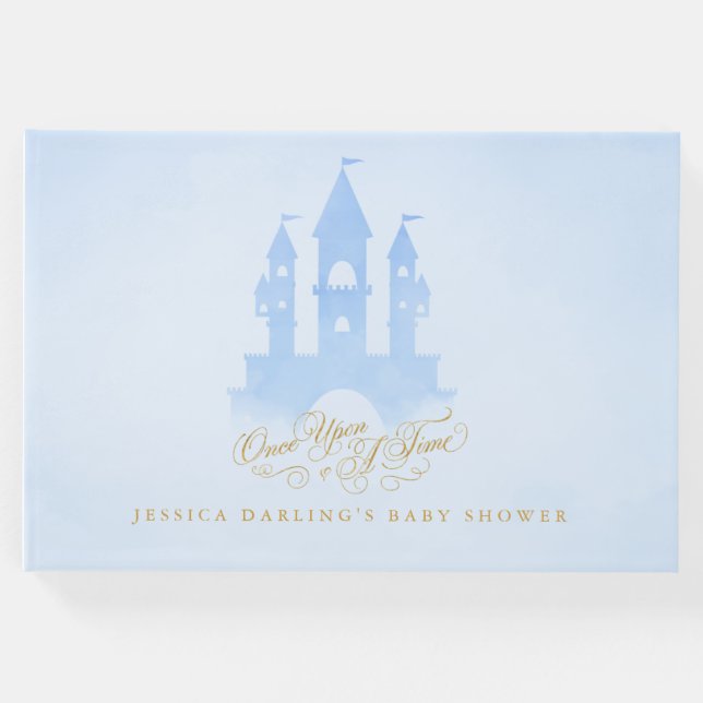 Blåsagans slott, babydusch Guest Bok (Framsida)