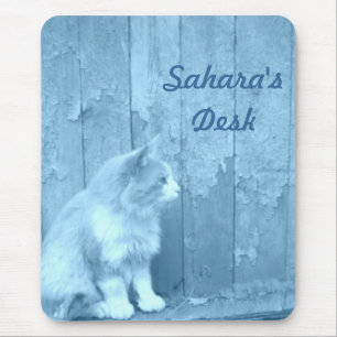 Blåsahara (Katt) Mouse Pad *PERSONALIZE* Musmatta