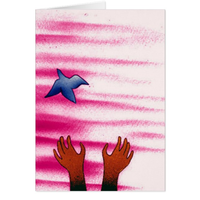 Blåsångare - ABupplaga Hälsningskort (Framsidan)