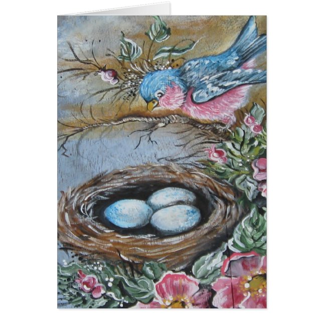 Blåsångare Hälsningskort (Framsidan)