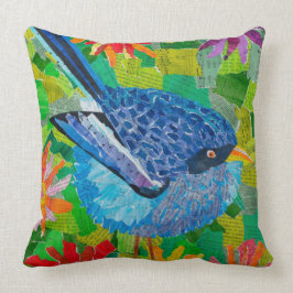 Blåsångare i blommorna kudde