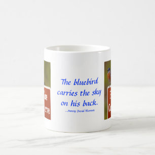 Blåsångare med det Thoreau citationstecknet 15 u Kaffemugg