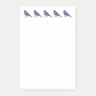 Blåsångare Post-it Block