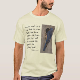 Blåsångare trädgårdsmästare vän t-shirt