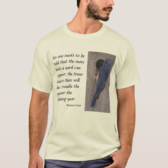 Blåsångare trädgårdsmästare vän t-shirt (Framsida)
