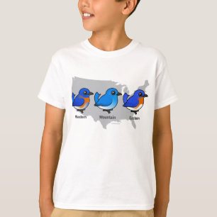 Blåsångarekarta T-shirt