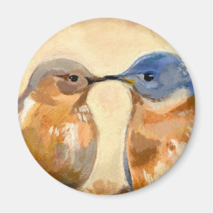 Blåsångarekyss Magnet