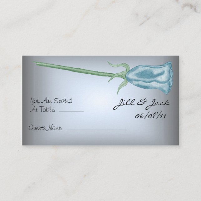 Blåsätskort Ro Placeringskort (Framsida)