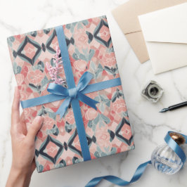 Blåsblommor Valentines day-inslagning Papper Presentpapper