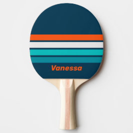 Blåsbottensklang över randning med namn pingisracket