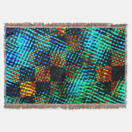 Blåschack, grönaktigt skrapa, rött, falskt fläckig filt