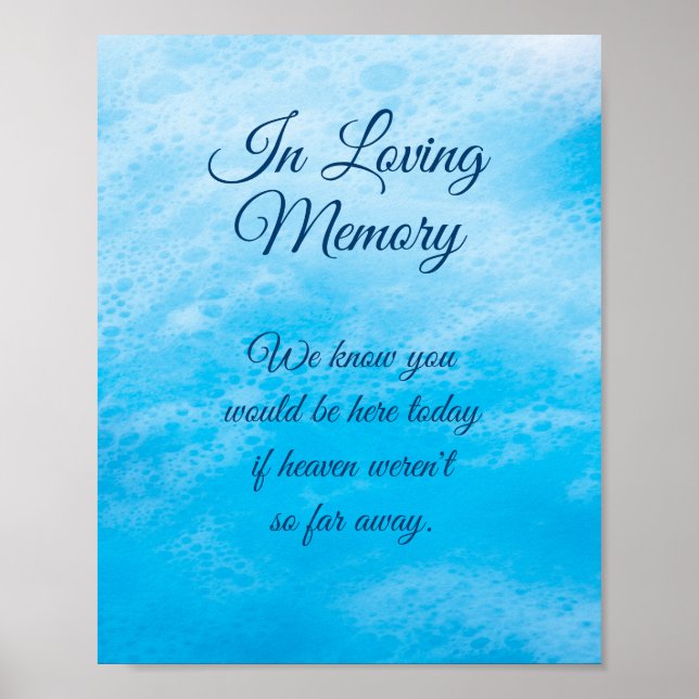 Blåsegment Vinkar i Loving Memory Poster (Framsidan)
