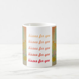 Blåser kyssar. Kyssar till dig Kaffemugg