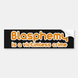 Blasfemi är ett brott utan offer bildekal
