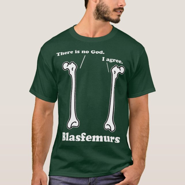 Blasfemurs Grammar Pun Punny Biology Funny Gift T Shirt (Framsida)