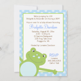 Blåsidig inbjudan till grönt i form av blått blått