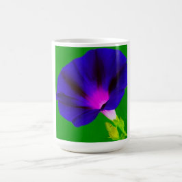 Blåsig lila-rosa blomsterprakt kaffemugg