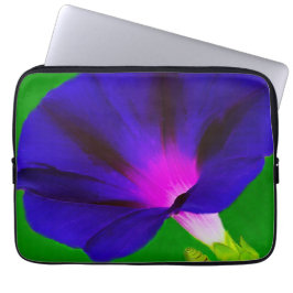 Blåsig lila-rosa blomsterprakt laptop fodral