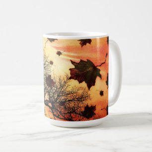 Blåsig nedgångdagmugg kaffemugg