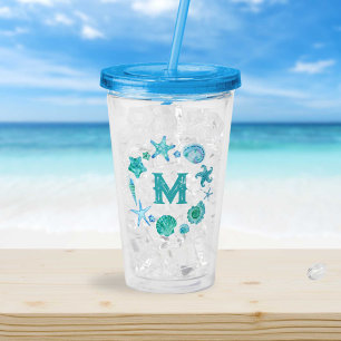 Blåsiga kustsjöar och marulk Monogram Take Away Mugg