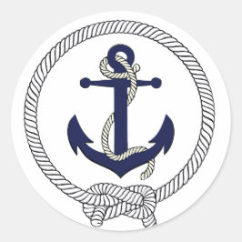 Blåsiga siluettankarblöjor för sjömansfartyg runt klistermärke