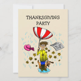 Blåsigt höstväder för en Thanksgiving-middag