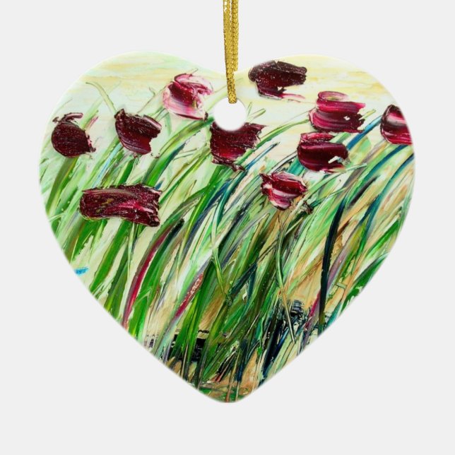 Blåsigt Julgransprydnad Keramik (Framsidan)