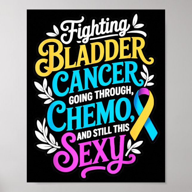 Blåsinbandsstöd för blåscancer medvetenhet  poster (Framsidan)