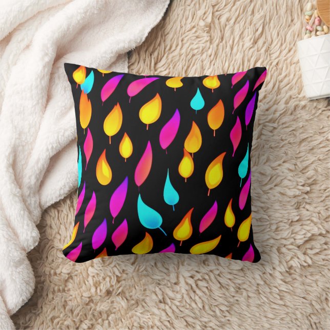 Blasing Abstrakt Flame Art Kudde (Filt)