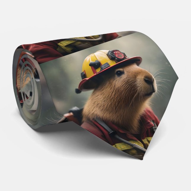 "Blasing Bravery: the Firefighter Capybara" Slips (Rullad)