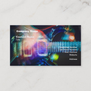 Blasing Electric Guitar Visitkort