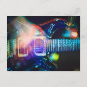 Blasing Electric Guitar Vykort