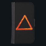 Blasing Fire Inslag Alchemy Symbol Galaxy S4 Plånbok<br><div class="desc">En tunn inslag-design av den alkemiska symbolen för din plånboksväska.</div>