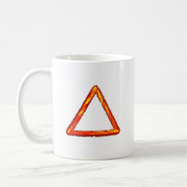 Blasing Fire Inslag Alchemy Symbol Kaffemugg