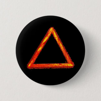 Blasing Fire Inslag Alchemy Symbol Knapp