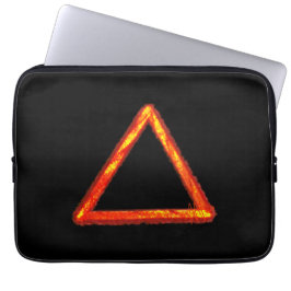 Blasing Fire Inslag Alchemy Symbol Laptop Fodral