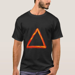 Blasing Fire Inslag Alchemy Symbol T Shirt