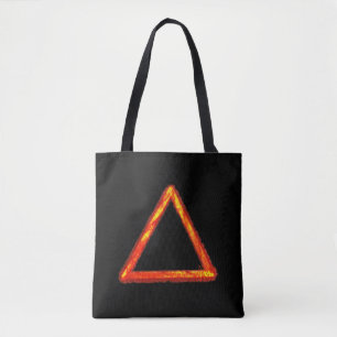 Blasing Fire Inslag Alchemy Symbol Tygkasse