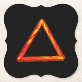 Blasing Fire Inslag Alchemy Symbol Underlägg Papper