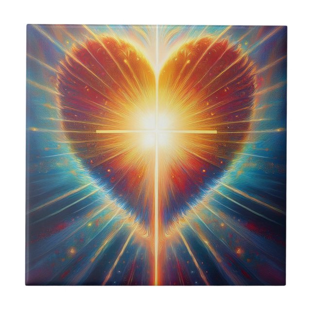 Blasing Heart of Faith Kakelplatta (Framsidan)