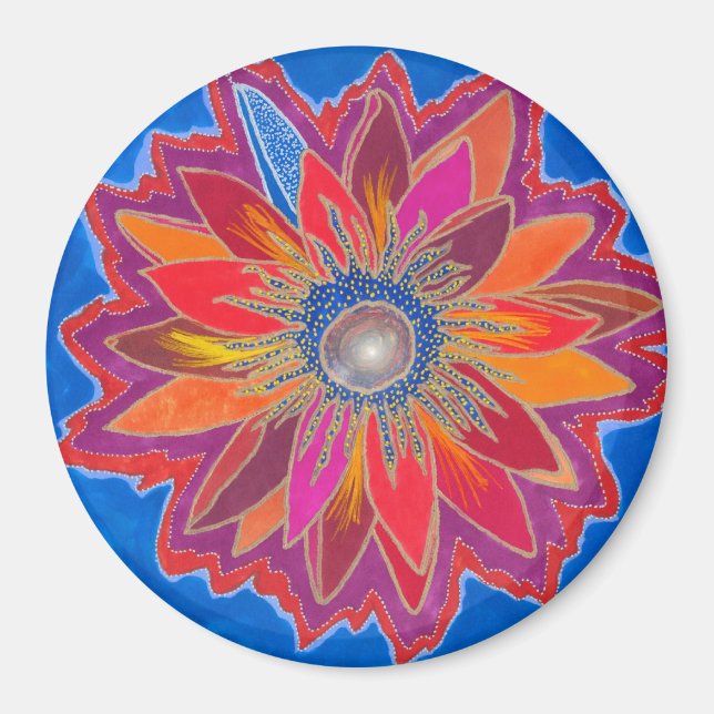 Blasing Lotus Magnet (Framsidan)