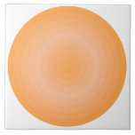 Blasing Orange Fuzzy Peach Circles Ceramic Tile Kakelplatta<br><div class="desc">Njut av denna cirkel mönster i gradienter från färg 2024 års Fuzzy Peach till Blasing Orange.</div>