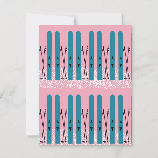 Blåskal på rosa-kort julkort (Framsida)