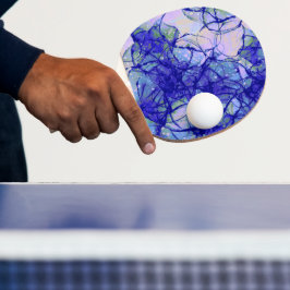 Blåskalig Abstrakt, Dubbla vid sida Pingisracket